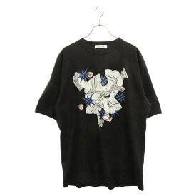 UNDERCOVER(アンダーカバー) サイズ:4 22AW TEE Plaster Star glitter グリッター プリント 半袖カットソー Tシャツ ブラック UC2B3806【中古】【程度A】【カラーブラック】【取扱店舗BRING京都河原町店】