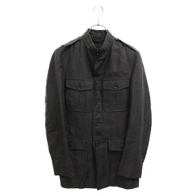 GUCCI(グッチ) サイズ:48 ミリタリージャケット フロントボタン アウター ブラック 121537 Z9236【中古】【程度B】【カラーブラック】【取扱店舗名古屋】