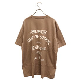 ALWAYS OUT OF STOCK(オールウェイズアウトオブストック) サイズ:L × LOS ANGELES ANGELS STADIUM LOGO TEE × ロスサンゼルス エンジェルス スタジアムロゴ プリント 半袖Tシャツカットソー ブラウン【中古】【程度B】【カラーブラウン】【取扱店舗BRING THRIFT CLOSET】