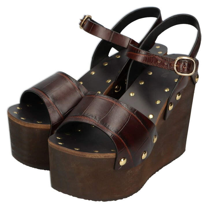 楽天市場】CELINE(セリーヌ) サイズ:36 Wood Sole Sandals BF1109  