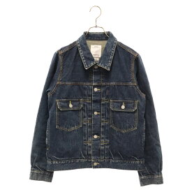 VISVIM(ヴィスヴィム) サイズ:M 19AW DMGD-1003 101 0119205006004 ダブルポケット デニムジャケット インディゴ【中古】【程度B】【カラーブラック】【取扱店舗BRING仙台店】