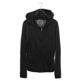 CHROME HEARTS(クロムハーツ) サイズ:M バックダガープリントジップアップパーカー ダガージップ ブラック レディース【中古】【程度A】【カラーブラック】【取扱店舗BRING札幌店】