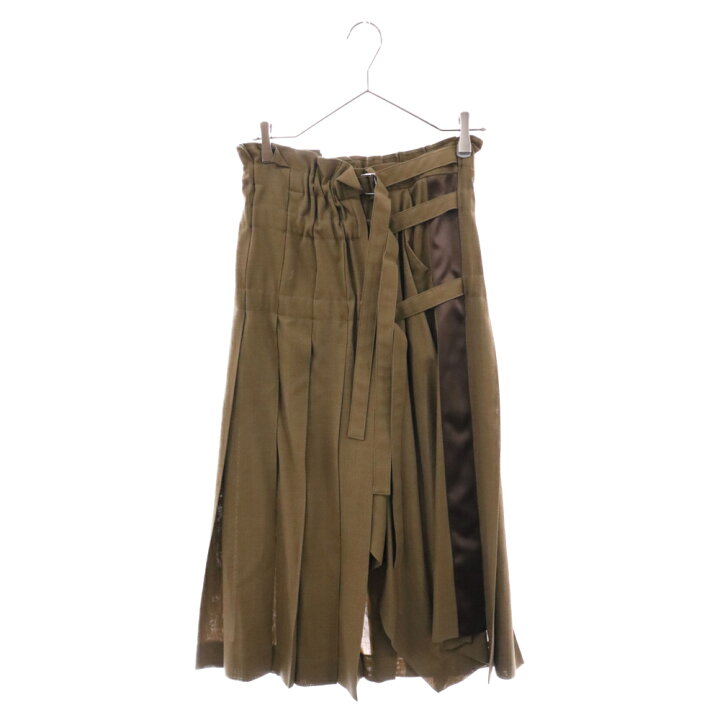 楽天市場】Sacai(サカイ) サイズ:0 21AW SUITING SKIRT プリーツ 
