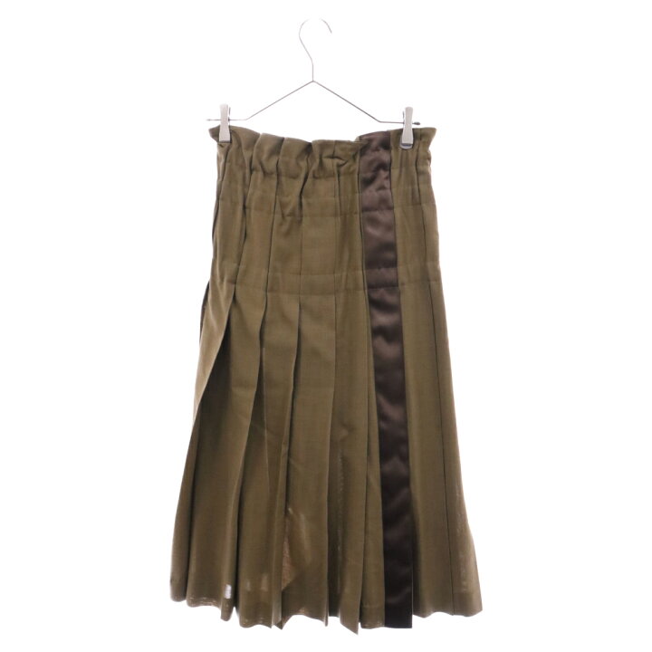 楽天市場】Sacai(サカイ) サイズ:0 21AW SUITING SKIRT プリーツ 