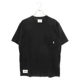 WTAPS(ダブルタップス) サイズ:2 21SS SILENCER SS COPO TEE サイレンサー バックロゴ刺繍 胸ポケット クルーネック半袖Tシャツ ブラック 211ATDT-CSM36【中古】【程度B】【カラーブラック】【オンライン限定商品】