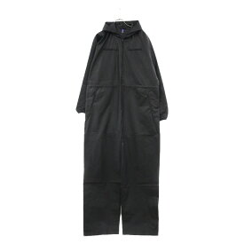 Yeezy Gap Engineered by Balenciaga(イージー ギャップ エンジニアードバイ バレンシアガ) サイズ:M COATED COTTON OVERALLS コーテッド コットン オーバーオールジャケット オールインワン ブラック【中古】【程度A】【カラーブラック】【取扱店舗BRING渋谷ANNEX店】