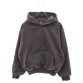 Yeezy Gap Engineered by Balenciaga(イージー ギャップ エンジニアードバイ バレンシアガ) サイズ:XS LOGO SHRUNKEN HOODIE ロゴ シュランクン フーディー プルオーバーパーカー パープル/ダークグレー【中古】【程度A】【カラーグレー】【取扱店舗BRING渋谷ANNEX店】