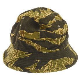 TENDERLOIN(テンダーロイン) サイズ:M JUNGLE HAT CAMO ジャングル カモ柄 バケットハット 帽子 カーキ【中古】【程度B】【カラーグリーン】【取扱店舗BRING仙台店】