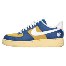 NIKE(ナイキ) サイズ:US10.5/28.5cm ×UNDEFEATED AIR FORCE 1 LOW SP 5 ON IT DM8462-400 アンディフィーティド エアフォースワン ローカットスニーカー US10.5/28.5cm ブルー/イエロー【中古】【程度B】【カラーブルー】【オンライン限定商品】