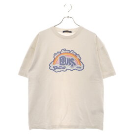 LOUIS VUITTON(ルイヴィトン) サイズ:L 23SS レインボープリンテッド フロントプリント 半袖Tシャツ カットソー ホワイト RM231 NPL HOY78W【中古】【程度B】【カラーホワイト】【取扱店舗原宿】