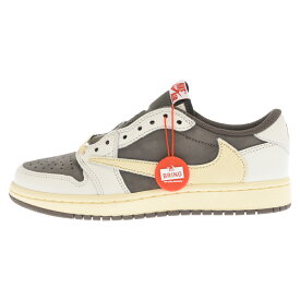 NIKE(ナイキ) サイズ:US6/24.0cm ×TRAVIS SCOTT AIR JORDAN 1 LOW OG REVERSE MOCHA DM7866-162 トラヴィススコット エアジョーダン1 ローカットスニーカー リバースモカ US6/24.0cm【新古品/中古】【程度S】【カラーブラウン】【取扱店舗BRING札幌店】