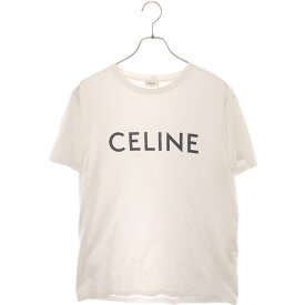 CELINE(セリーヌ) サイズ:M ロゴプリント半袖Tシャツ ホワイト 2X308916G【中古】【程度A】【カラーホワイト】【取扱店舗BRING心斎橋店】