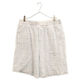 FENDI(フェンディ) サイズ:52 22SS BERMUDA SHORTS バミューダショーツ ズッカ柄 FFロゴ パイル地 ショートパンツ グレー FB0689 A9RK【中古】【程度A】【カラーグレー】【取扱店舗BRING福岡天神店】