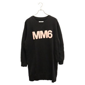 MM6 Maison Margiela(エムエムシックスメゾンマルジェラ) サイズ:14 22SS ロゴワンピース スウェット トレーナー ブラック M60270 レディース【中古】【程度A】【カラーブラック】【オンライン限定商品】