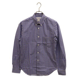 COMME des GARCONS SHIRT(コムデギャルソンシャツ) サイズ:S ギンガムチェック ボタンダウン長袖シャツ ブルー CDGS6GG【中古】【程度A】【カラーブルー】【オンライン限定商品】