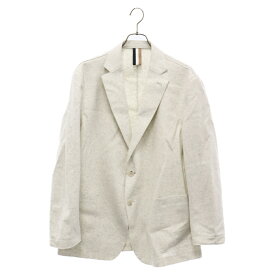 HUGO BOSS(ヒューゴボス) サイズ:52 Wool blend single-breast jacket 2B ノッチドラペル テーラードジャケット ホワイト/グレー【中古】【程度A】【カラーホワイト】【オンライン限定商品】