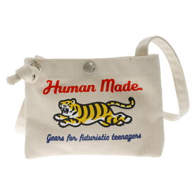 HUMAN MADE(ヒューマンメイド) Mini Shoulder Bag キャンバス ミニショルダーバッグ ホワイト【中古】【程度B】【カラーホワイト】【取扱店舗BRING THRIFT CLOSET】