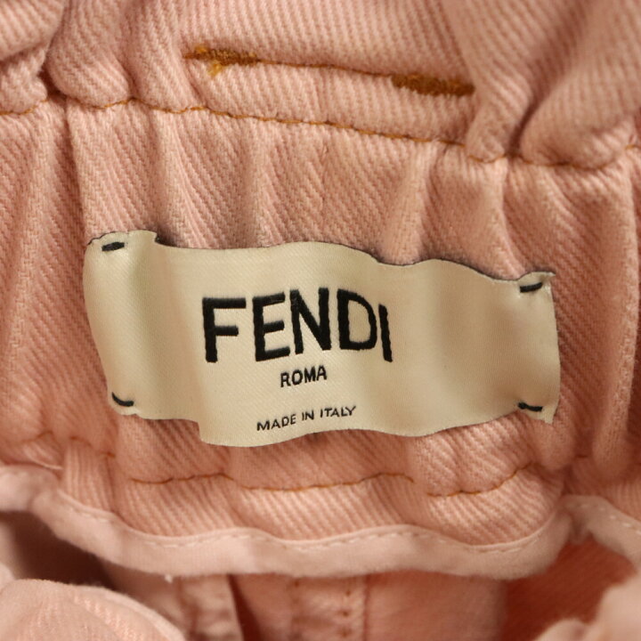 楽天市場】FENDI(フェンディ) サイズ:38 ロゴパッチ付デニムスカート  