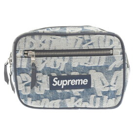 SUPREME(シュプリーム) 22SS Fat Tip Jacquard Denim Waist Bag ファットチップジャガード総柄デニムウエストバッグ ボディバッグ インディゴ【中古】【程度A】【カラーブルー】【取扱店舗名古屋】