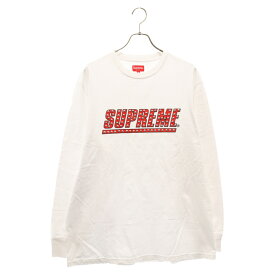 SUPREME(シュプリーム) サイズ:XL 20SS Studded l/s top スタッズ ロゴ ロングスリーブ 長袖Tシャツ ホワイト【中古】【程度A】【カラーホワイト】【取扱店舗名古屋】