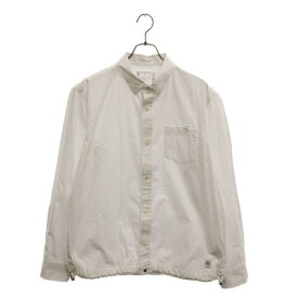 Sacai(サカイ) サイズ:3 23SS×Thomas Mason S Cotton Poplin L/S Shirt×トーマスメイソン S刺繍 コットンポップリン長袖シャツ ホワイト 23-03017M【中古】【程度A】【カラーホワイト】【取扱店舗原宿】