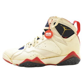 NIKE(ナイキ) サイズ:27.0cm 【観賞用】 92年製 AIR JORDAN 7 BARCELONA OLYMPIC エアジョーダン バルセロナ オリンピック ハイカットスニーカー ホワイト US9/27.0cm 130157-110【中古】【程度B】【カラーホワイト】【取扱店舗BRING KICKS】