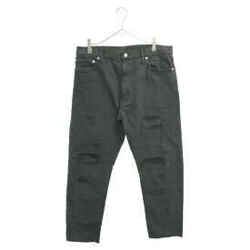 VISVIM(ヴィスヴィム) サイズ:3 20SS JOURNEYMAN PANTS BLK TACKED CRASH ジャーニーマン クラッシュ ダメージ加工 デニムパンツ ジーンズ ブラック 0120305005003【新古品/中古】【程度S】【カラーブラック】【オンライン限定商品】