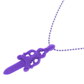 CHROME HEARTS(クロムハーツ) CH DAGGER PENDANT シリコンラバー CHダガーペンダント ネックレス ボールチェーン パープル【新古品/中古】【程度S】【カラーパープル】【取扱店舗渋谷】