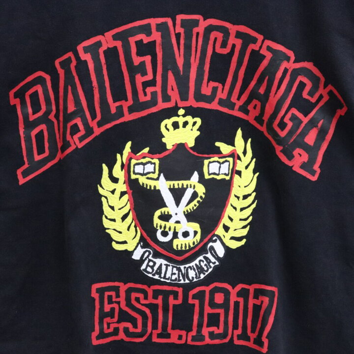BALENCIAGA 23SS カレッジプリント ミディアムフィット Tシャツ XL 