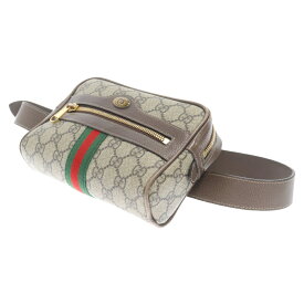 GUCCI(グッチ) OPHIDIA 517076 オフィディア GGスプリーム ショルダーバッグ シェリーラインボディバッグ ブラウン【中古】【程度B】【カラーブラウン】【取扱店舗新宿】