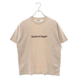 BALENCIAGA(バレンシアガ) サイズ:M 20SS NEW COPYRIGHT TEE 612965 TIV54 フロントロゴプリント 半袖Tシャツ ベージュ【中古】【程度B】【カラーベージュ】【取扱店舗BRING渋谷ANNEX店】