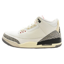 NIKE(ナイキ) サイズ:28.0cm AIR JORDAN 3 RETRO WHITE CEMENT REIMAGINED エアジョーダン3 レトロ ホワイトセメント リイマジンド ハイカットスニーカー ホワイト US10/28cm DN3707-100【中古】【程度B】【カラーホワイト】【取扱店舗BRING THRIFT CLOSET】