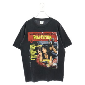 VINTAGE(ヴィンテージ) サイズ:L 90S VINTAGE PULP FICTION パルプフィクション ウィンターランド プリントTシャツ 半袖カットソー ブラック【中古】【程度B】【カラーブラック】【取扱店舗AWESOME原宿店】