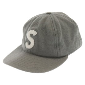 SUPREME(シュプリーム) サイズ:7 1/2 23SS Ebbets S Logo Fitted 6-Panel エベッツ 6パネル ベースボールキャップ 帽子 グレー【中古】【程度B】【カラーグレー】【オンライン限定商品】