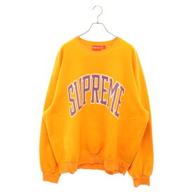 SUPREME(シュプリーム) サイズ:XXL 23AW Inside Out Logo Crewneck Sweat Shirts インサイドアウトロゴ クルーネック スウェットシャツ トレーナー オレンジ【中古】【程度B】【カラーオレンジ】【取扱店舗渋谷】