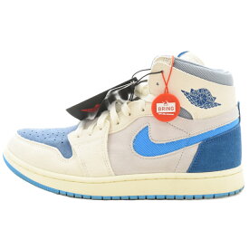 NIKE(ナイキ) サイズ:US8/26cm AIR JORDAN 1 ZOOM AIR CMFT 2 "DARK POWDER BLUE" エアジョーダン1 ズーム エアコンフォート ハイカットスニーカー ダークパウダーブルー DV1307-104 US8/26cm【中古】【程度A】【カラーブルー】【取扱店舗BRING札幌店】