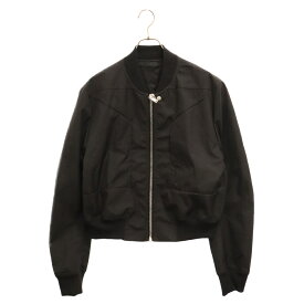 Rick Owens(リックオウエンス) サイズ:52 23SS Fog Cropped Bomber Jacket フォグ ボンバージャケット ジップアップ ブラック RU01C4797-TF【新古品/中古】【程度S】【カラーブラック】【取扱店舗BRING渋谷ANNEX店】