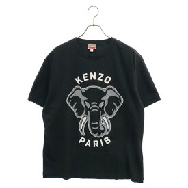 KENZO(ケンゾー) サイズ:M Varsity Jungle オーバー サイズ 半袖Tシャツカットソー ブラック FD65TS0064SG【中古】【程度A】【カラーブラック】【取扱店舗BRING京都河原町店】