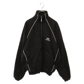 BALENCIAGA(バレンシアガ) サイズ:L 22SS 697954 TMVA6 スポーツアイコントラックジャケット ブルゾン ブラック【中古】【程度A】【カラーブラック】【取扱店舗原宿】