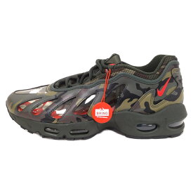 SUPREME(シュプリーム) サイズ:26.5cm ×NIKE AIR MAX96 DARK ARMY CAMO/SPEED RED/CLEAR ナイキ エアマックス96 ダークアーミー ローカットスニーカー カーキ US8.5 CV7652‐300【新古品/中古】【程度S】【カラーグリーン】【取扱店舗BRING KICKS】