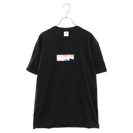 SUPREME(シュプリーム) サイズ:M 21SS Emilio Pucci Box Logo Tee エミリオ プッチ ボックスロゴ クルーネック カットソー 半袖Tシャツ ブラック【中古】【程度B】【カラーブラック】【取扱店舗原宿】