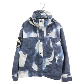 SUPREME(シュプリーム) サイズ:S 21AW×THE NORTH FACE Bleached Denim Print Mountain Jacket NP52100I ノースフェイス ブリーチデニム マウンテンジャケット パーカー ナイロンジャケット【中古】【程度B】【カラーブルー】【取扱店舗BRINGアメリカ村店】