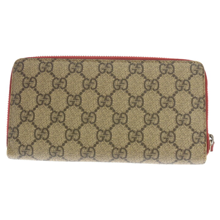 楽天市場】GUCCI(グッチ) チェリー GGスプリーム ラウンドファスナー 