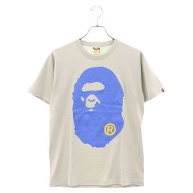 A BATHING APE(アベイシングエイプ) サイズ:S 23SS Colors Big Ape Head Tee 001TEJ301017M ビッグエイプヘッドプリント 半袖Tシャツ ライトグリーン/ブルー【中古】【程度A】【カラーグリーン】【取扱店舗BRING渋谷ANNEX店】