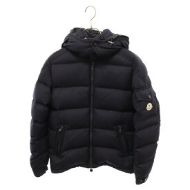 MONCLER(モンクレール) サイズ:1 18AW MONTGENEVRE GIUBBOTTO モンジュネーブル ウール ジップアップ ダウンジャケット ネイビー D20914033805【中古】【程度A】【カラーネイビー】【オンライン限定商品】