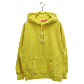 SUPREME(シュプリーム) サイズ:XL 20AW Cross Box Logo Hooded Sweatshirt クロスボックスロゴ スウェット プルオーバーパーカー イエロー【中古】【程度B】【カラーイエロー】【取扱店舗BRING札幌店】