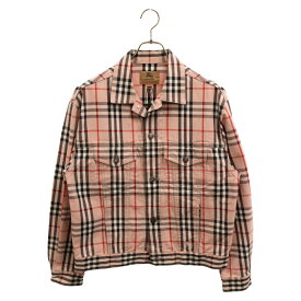 SUPREME(シュプリーム) サイズ:S 22SS ×Burberry Denim Trucker Jacket デニム トラッカージャケット ピンク【中古】【程度A】【カラーピンク】【取扱店舗BRING福岡天神店】