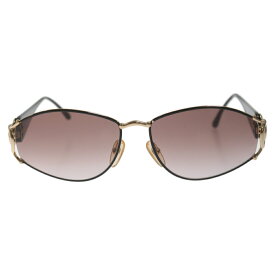 Christian Dior(クリスチャンディオール) サイズ:47 58□16 ロゴデザイン サングラス 眼鏡 アイウェア ブラック/ゴールド 2844【中古】【程度B】【カラーブラック】【オンライン限定商品】