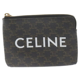 CELINE(セリーヌ) キュイル トリオンフキャンバス コインケース カードポーチ ブラウン【中古】【程度B】【カラーブラウン】【取扱店舗新宿】