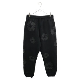 DENIM TEARS(デニムティアーズ) サイズ:M FLOWER PRINT SWEAT PANTS フラワープリント スウェットパンツ ブラック【中古】【程度A】【カラーブラック】【取扱店舗BRING仙台店】